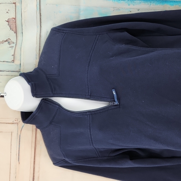 Vineyard Vines Navy Blue Pull Over 1/4 Zip Shep Sweatshirt - Picture 2 of 9